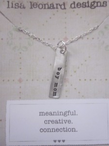 boy mom necklace