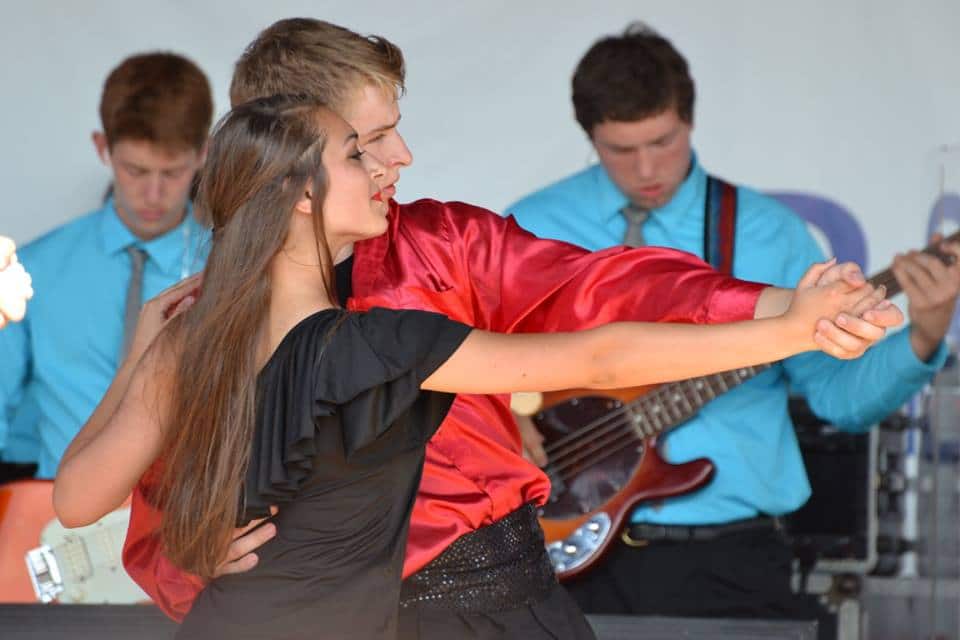 boy dancing tango with girl