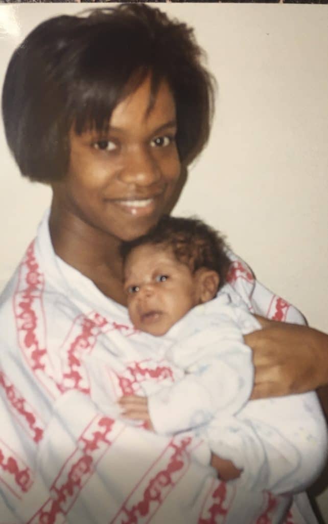 Black mom with Black baby boy